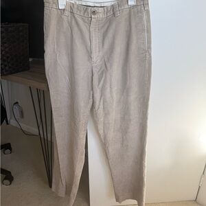 L.L. Bean Men's Tan Corduroy Pants size 33